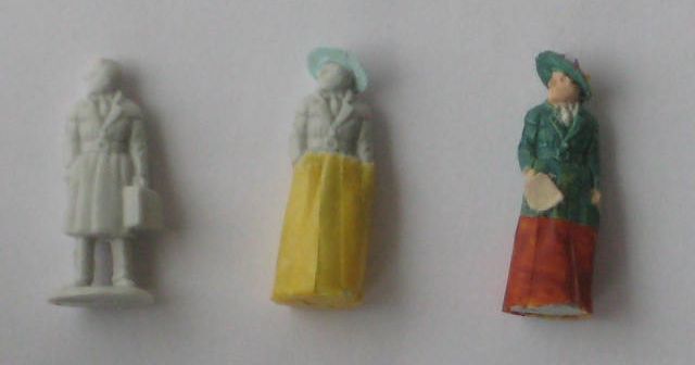 Male Dapol figure changed to Edwardian female